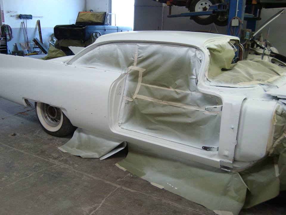 White Restoration at ER Collision Auto Body Shop