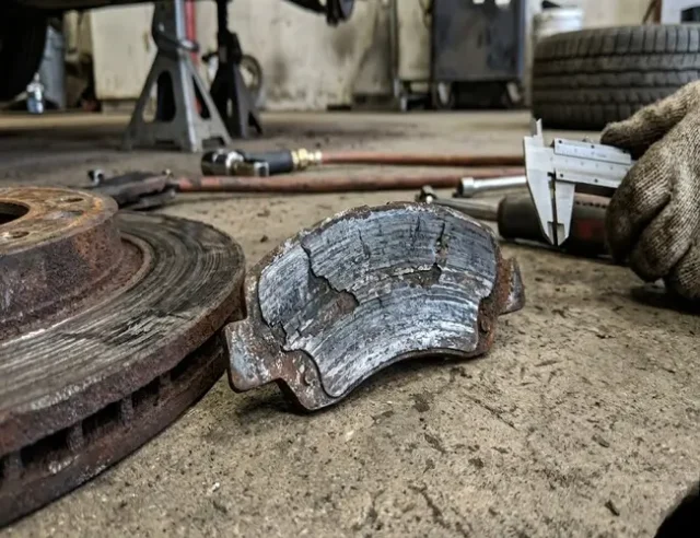 Car Brake Pads are Worn