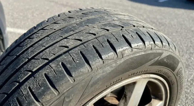 Feathered Tire Wear