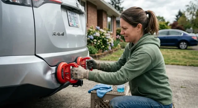 Can suction cups Fix a car Bumper Dent