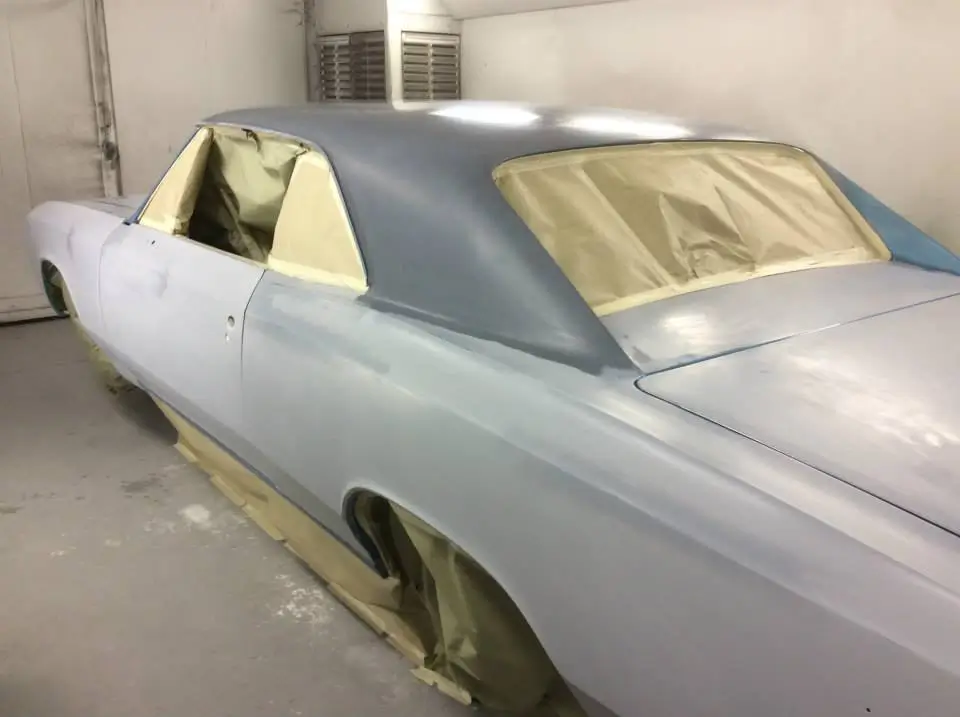 Chevrolet Chevelle paint restoration in Huntington Beach Chevrolet Chevelle paint restoration in Huntington Beach