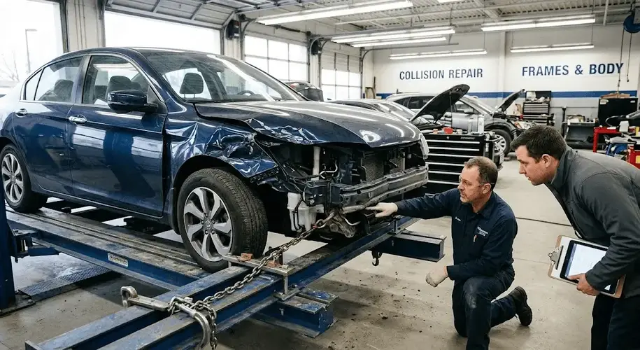 Will My Insurance Company Total My Car If the Frame Is Bent?