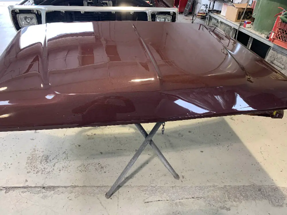 freshly painted maroon or dark cherry red classic truck freshly painted maroon or dark cherry red classic truck