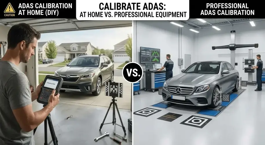 Can You Calibrate ADAS at Home? OBD2 Scanners vs. Professional Equipment