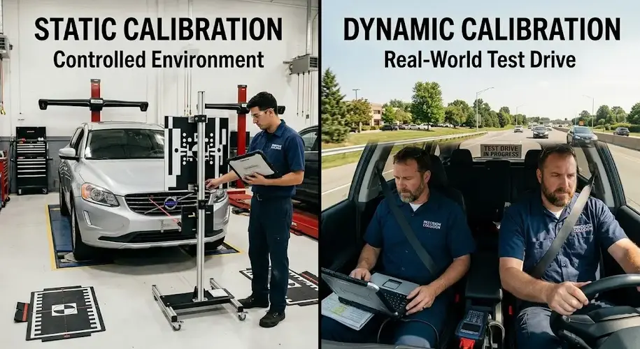 ADAS Calibration Methods and Process: Static vs. Dynamic Explained